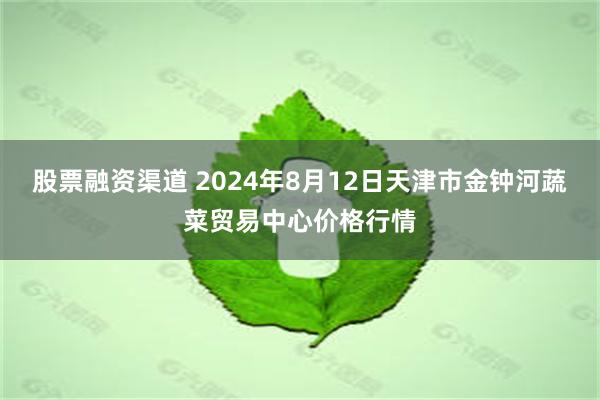 股票融资渠道 2024年8月12日天津市金钟河蔬菜贸易中心价格行情