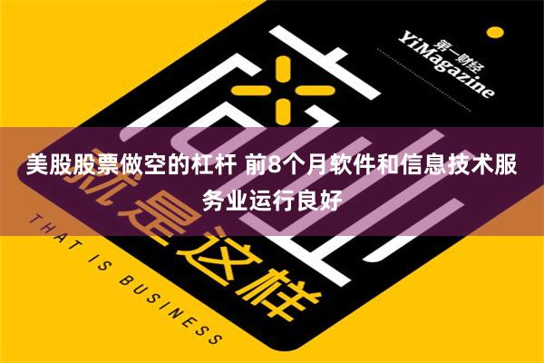 美股股票做空的杠杆 前8个月软件和信息技术服务业运行良好