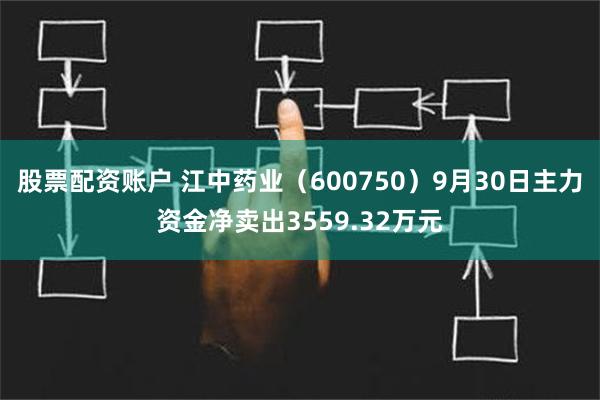 股票配资账户 江中药业（600750）9月30日主力资金净卖出3559.32万元